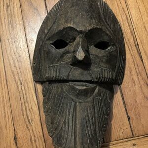 Handcrafted Wooden Mask - Black